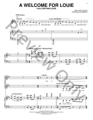 Welcome for Louie piano sheet music cover